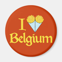 I Love Belgium Magnet