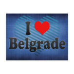 I Love Belgrade, Serbia Postcard