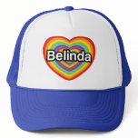 I love Belinda: rainbow heart