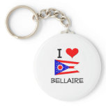 I Love Bellaire Ohio Key Chain