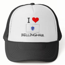 I Love Bellingham Massachusetts Hats