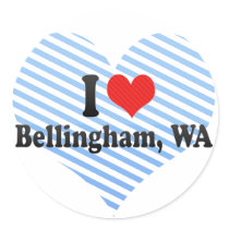I Love Bellingham, WA Stickers