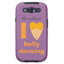 I Love Bellydancing Whimsical Dancer Samsung Cover