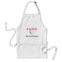 I Love Beluga Whales Apron
