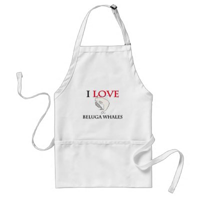 I Love Beluga Whales Apron by tshirtshirts