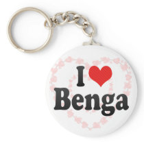 I Love Benga Key Chain