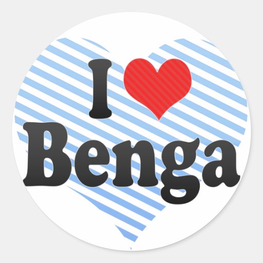 I Love Benga Sticker