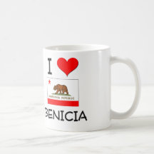 I Love BENICIA California Mugs