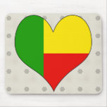 I Love Benin Mouse Pads