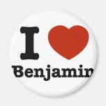 I love Benjamin Fridge Magnet