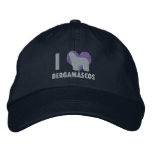I Love Bergamascos Embroidered Hat embroidered hats
