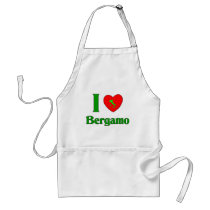 I Love Bergamo Italy Aprons