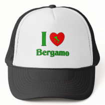 I Love Bergamo Italy Trucker Hat
