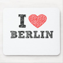 I Love Berlin Mousepads
