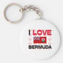 I Love Bermuda Key Chains