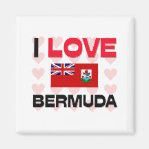 I Love Bermuda Magnets