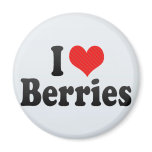 I Love Berries magnets