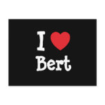 I love Bert heart custom personalised
