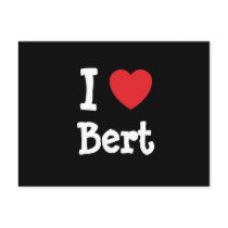 I love Bert heart custom personalised