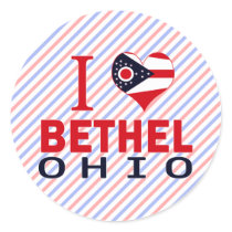 I love Bethel, Ohio Round Stickers