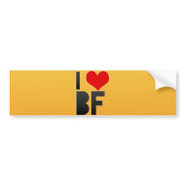 I Love BF Bumper Stickers