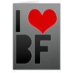 I Love BF cards