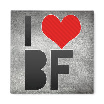 I Love BF Magnets