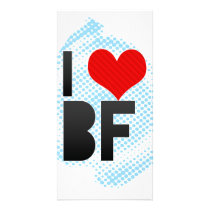 I Love BF Photo Greeting Card