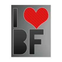 I Love BF Post Card