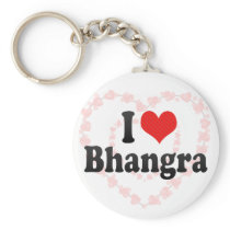 I Love Bhangra Key Chain