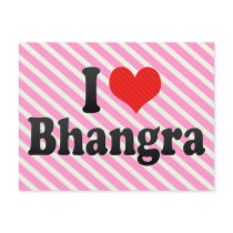 I Love Bhangra Post Card
