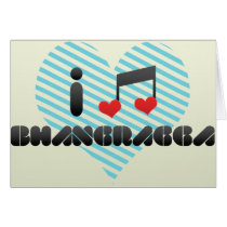 I Love Bhangragga Greeting Card