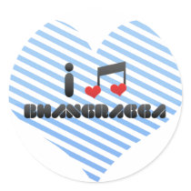 I Love Bhangragga Sticker