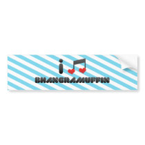 I Love Bhangramuffin Bumper Stickers