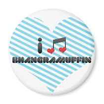 I Love Bhangramuffin Magnets