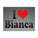 I love Bianca Postcard