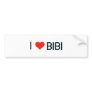 I Love Bibi Bumper Sticker
