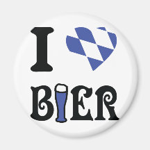I love bier icon magnet