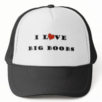 I Love Big Boobs Mesh Hats