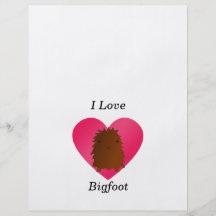 I love bigfoot personalized flyer