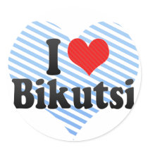 I Love Bikutsi Stickers