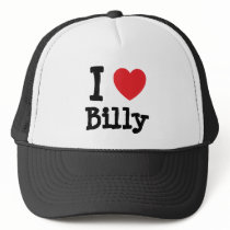 I love Billy heart custom personalised