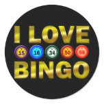 I LOVE BINGO STICKER