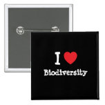 I love Biodiversity heart custom personalised Button
