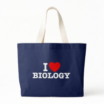 I Love Biology Canvas Bags
