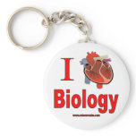 I Love Biology Key Chain