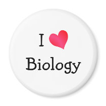 I Love Biology Refrigerator Magnets