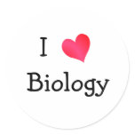 I Love Biology stickers