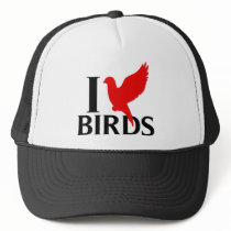 I Love Birds Mesh Hat