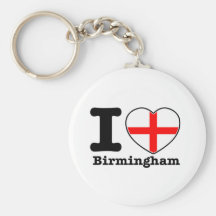 I love Birmingham Key Chain